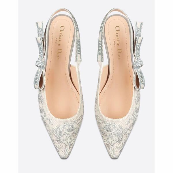 《★ディオール コピー ジャディオール トワル ドゥ ジュイ スリングバック バレリーナ》 JA TOILE DE JOUY SLINGBACK BALLERINA KCB577TJE_S34G